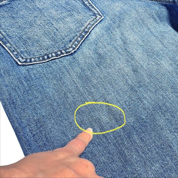 MADEWELL Wide-Leg Crop Jeans Gusset Edition in Jerry Two-Tone Wash Size 26 - Picture 10 of 10